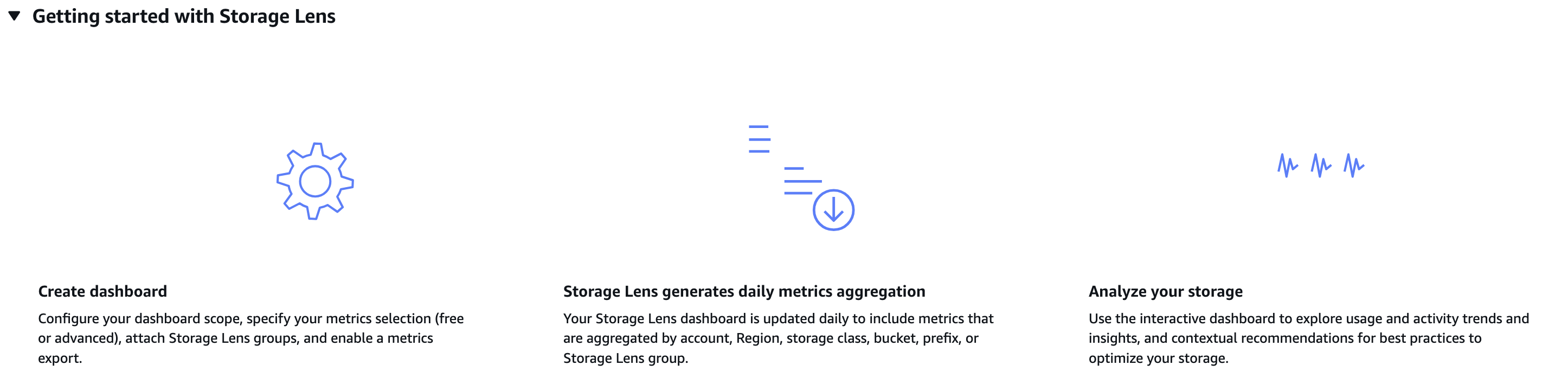 S3 Storage Lens Dashboard